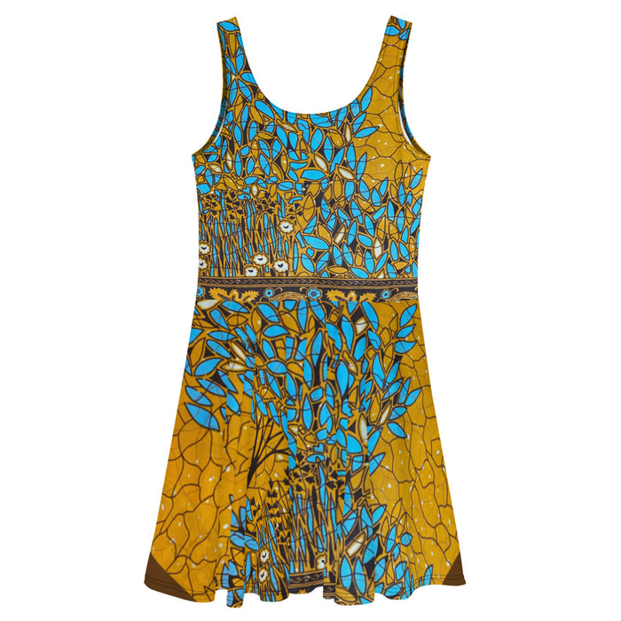 Essence Tree African Print Skater Dress XS-3XL