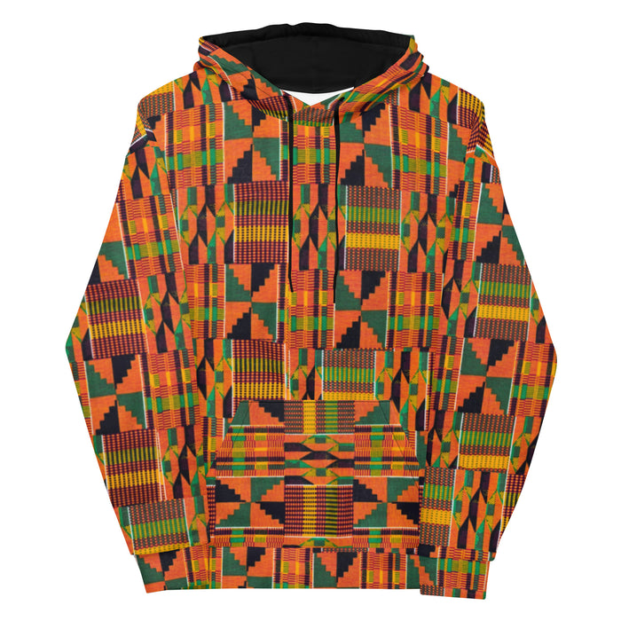 OG Orange Kente Unisex Hoodie XS-3XL