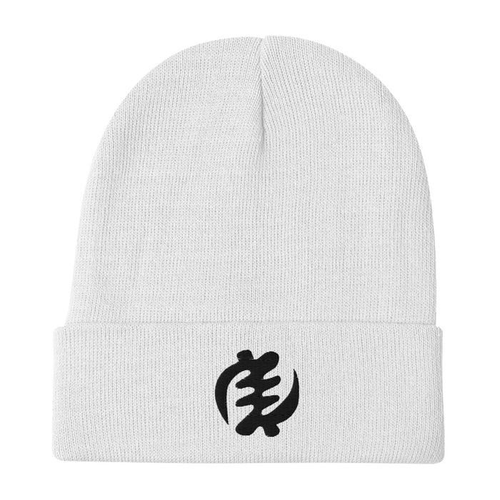 Gye Nyame Adinkra Embroidered Beanie