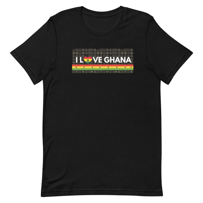 I Love Ghana Adinkra Adult Unisex T-Shirt XS-4XL